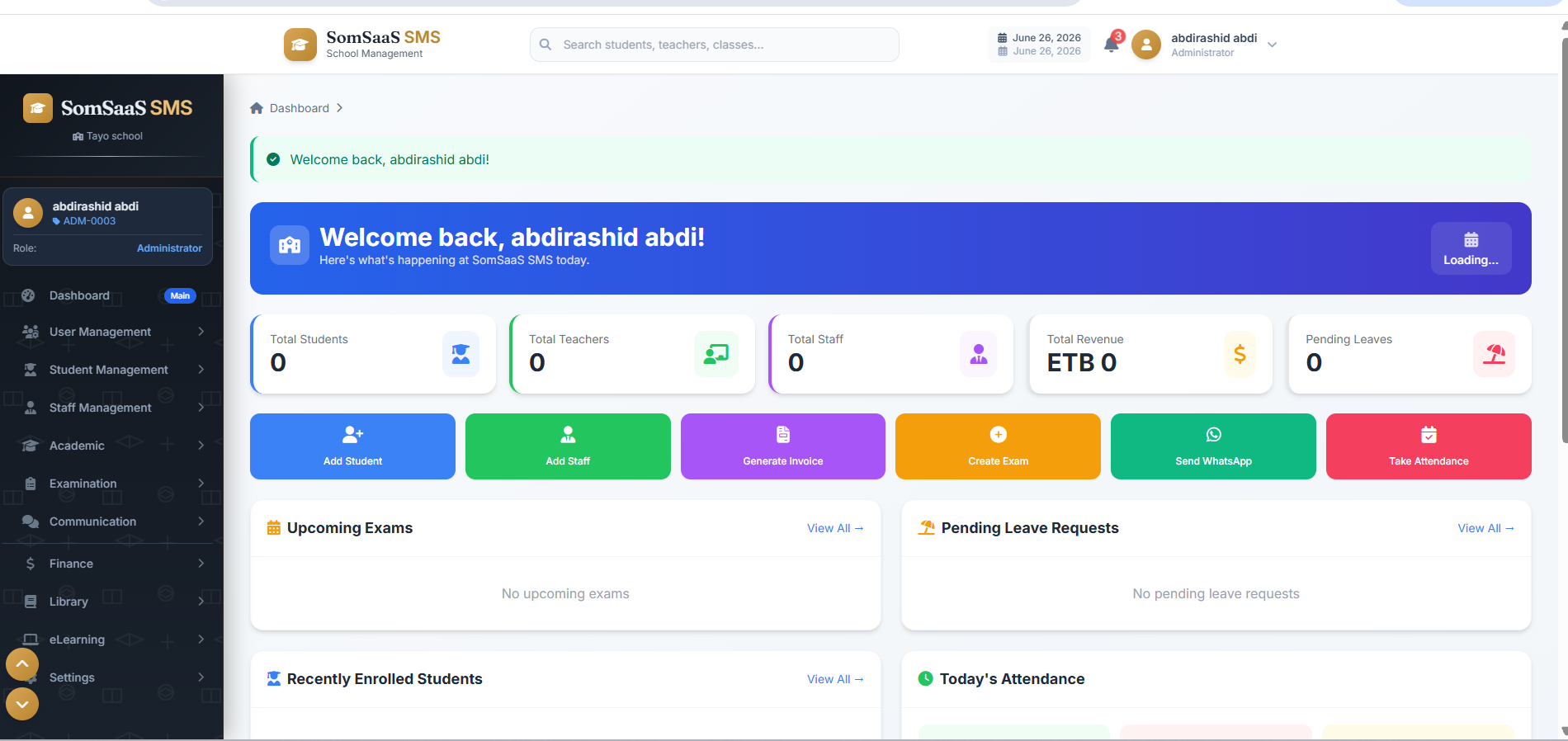 school management system